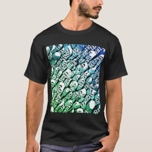Blau und Grün T-Shirt