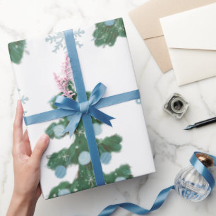 BLAU UND GRÜN VINTAGE GESCHENKPAPIER