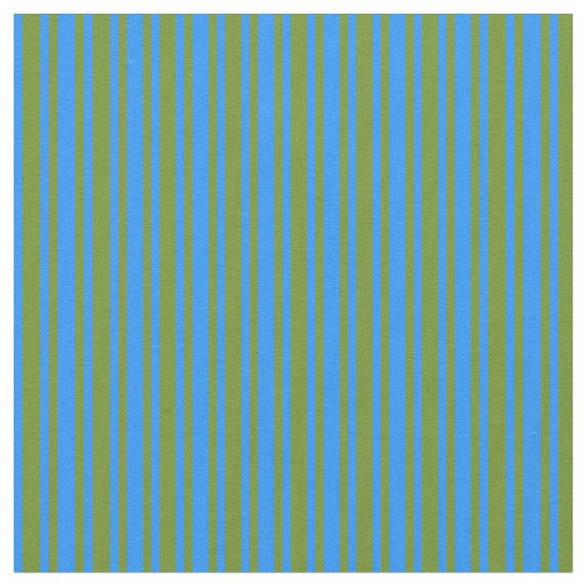 Blau- und grüne Linse/Streifenmuster Stoff (Nahaufnahme)