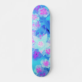 Blau und Heiß rosa Sukkuläres Unterwasser-Sedum Skateboard