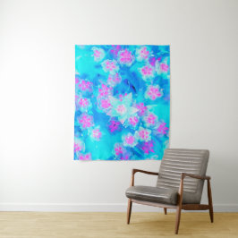 Blau und Heiß rosa Sukkuläres Unterwasser-Sedum Wandteppich