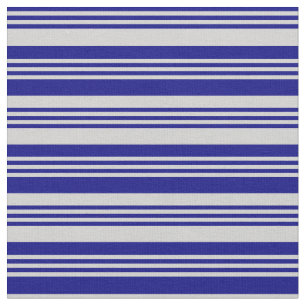 Blau und hellgraue Streifen/Linke Muster Stoff