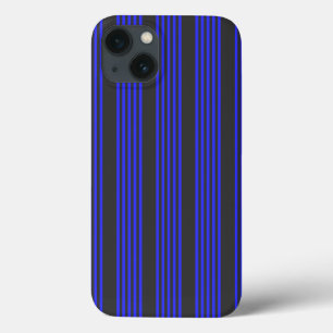 Blau und Holzkohle, fünf Streifen Case-Mate iPhone Hülle