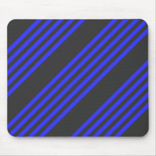 Blau und Holzkohle, fünf Streifen Mousepad