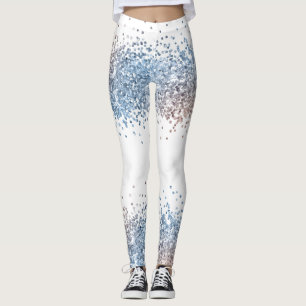 Blau und Kupfer Leggings