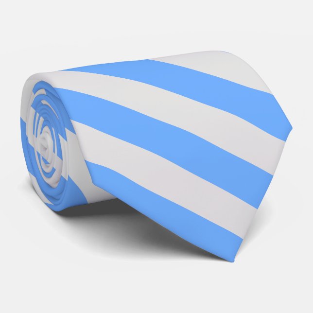 Blau und leicht grau gestreift krawatte (Gerollt)