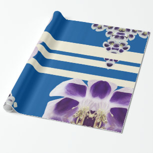 Blau und Lila, elegantes Geschenkpapier