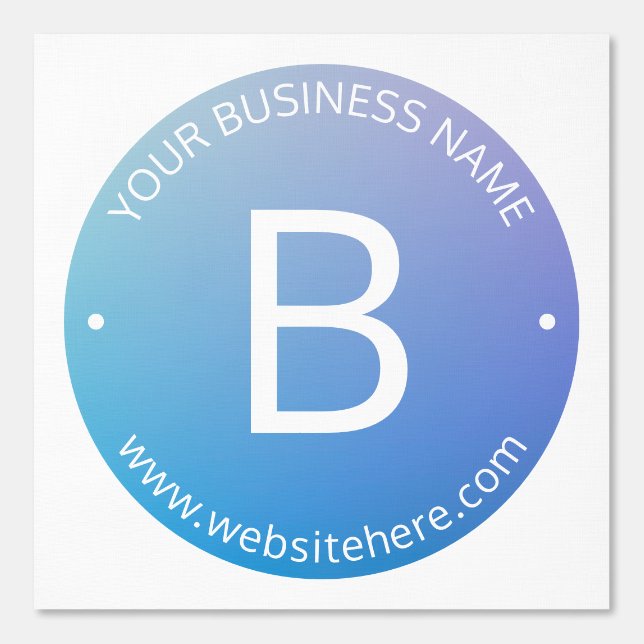 Blau und Lila fading Ombre mit bearbeitbarem Text Tapete (Vorderseite)