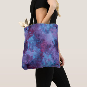 Blau und lila Marmor Swirl Abstrakt