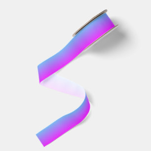 Blau und Magenta Ombre Ripsband