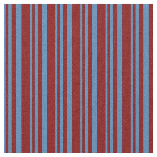 Blau- und Maroonenmuster Stoff (Nahaufnahme)