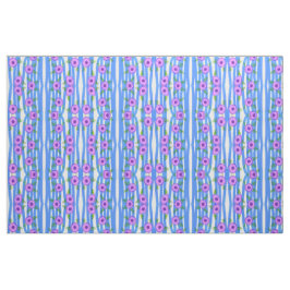 Blau und Mauve Floral Stoff