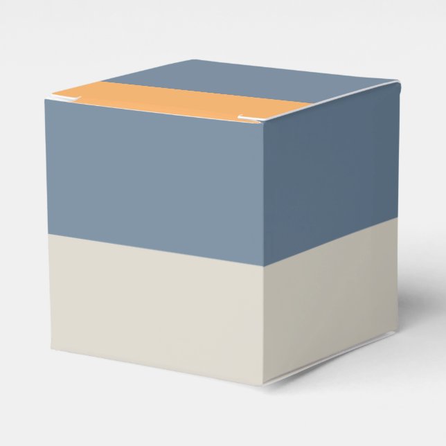 blau und orange gestreift geschenkschachtel (Vorderseite)