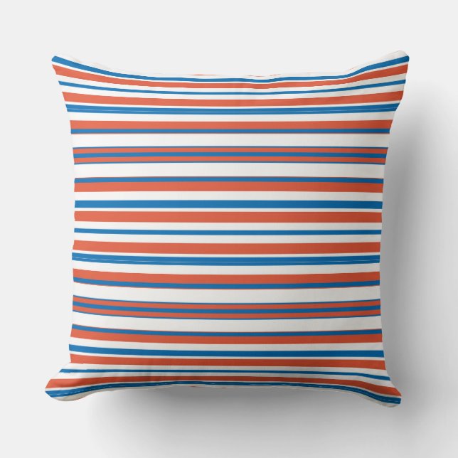 blau und orange gestreift kissen (Vorderseite)