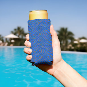 Blau und orange Hypnothek Moderne Pop Art Selters Dosenkühler