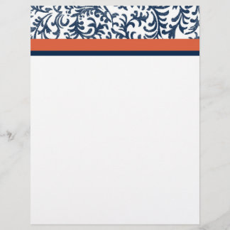 Blau- und Orangefarbenes Muster