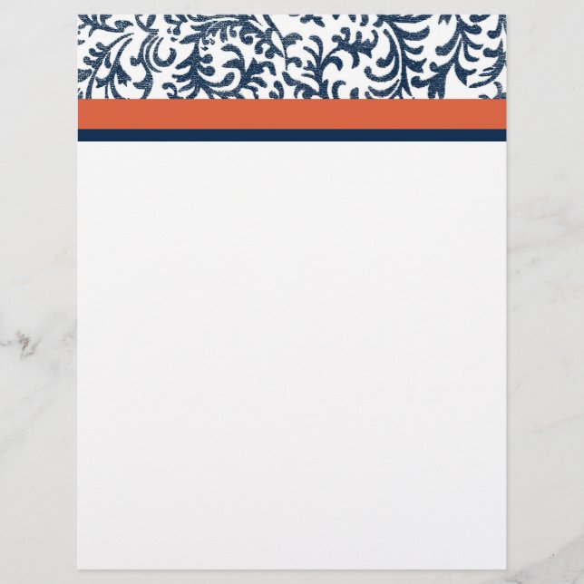 Blau- und Orangefarbenes Muster (Vorderseite)