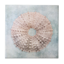 Blau- und Pfirsichcreme-Meer Fliese