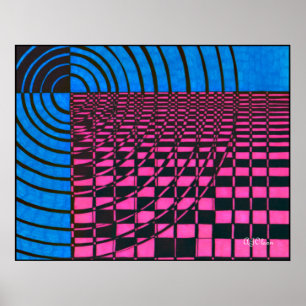 Blau und rosa, AJOlson Poster