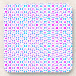 Blau und rosa gemustert getränkeuntersetzer
