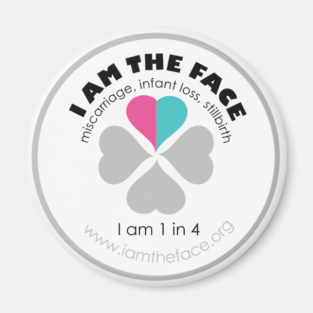 Blau und Rosa Ich bin der Face Magnet (Vorne)