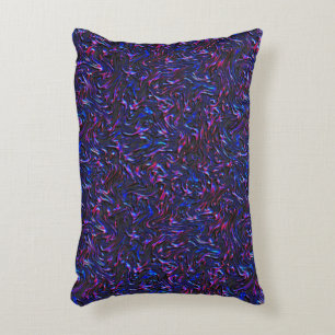 Blau und rosa mit Wandstruktur Dekokissen
