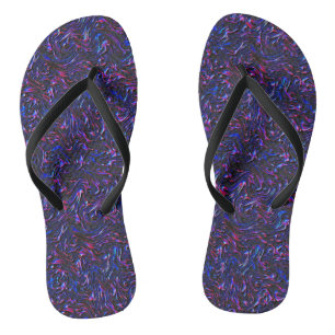 Blau und rosa mit Wandstruktur Flip Flops