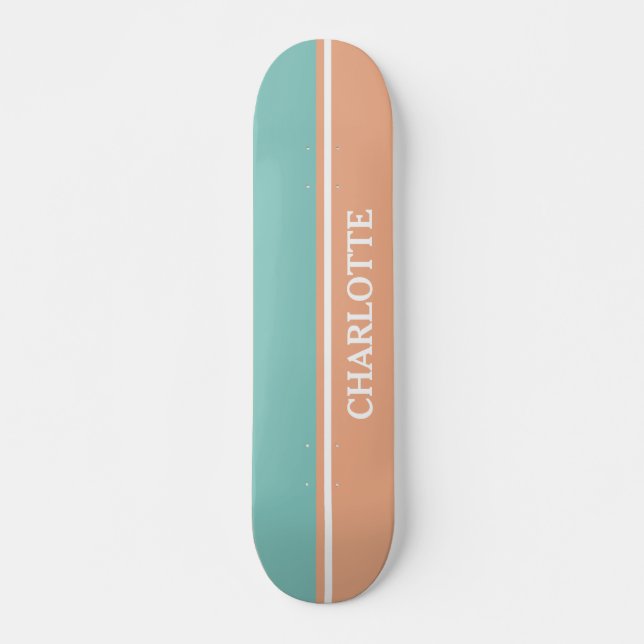 Blau und Rosa Skateboard (Vorne)