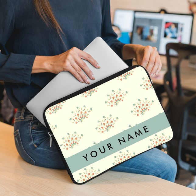Blau und Rot, Blau, Ihr Name Laptopschutzhülle (Von Creator hochgeladen)