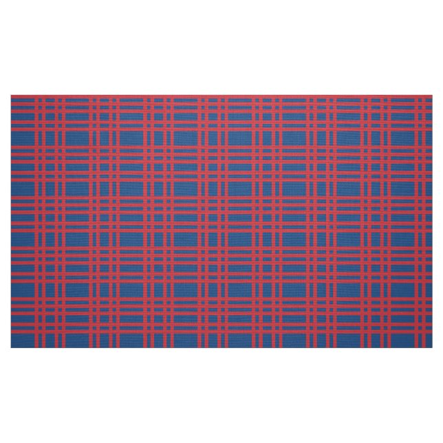 blau und rot kariert stoff (Fat Quarter (45,7 x 55,9 cm))