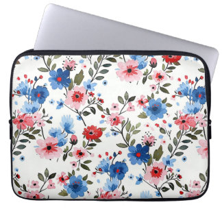Blau und Rot Laptopschutzhülle