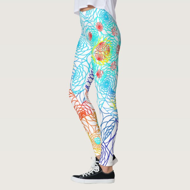 Blau und Rot Leggings (Links)