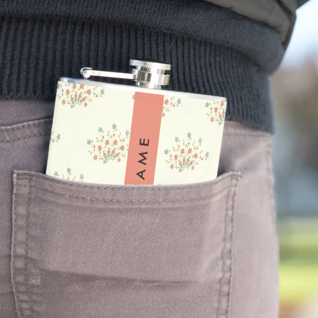 Blau und Rot, Rot, Ihr Name Flachmann (Beispiel)