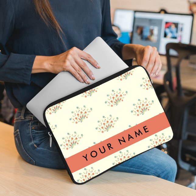 Blau und Rot, Rot, Ihr Name Laptopschutzhülle (Von Creator hochgeladen)