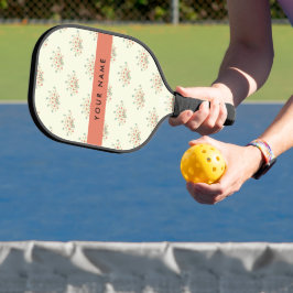 Blau und Rot, Rot, Ihr Name Pickleball Schläger