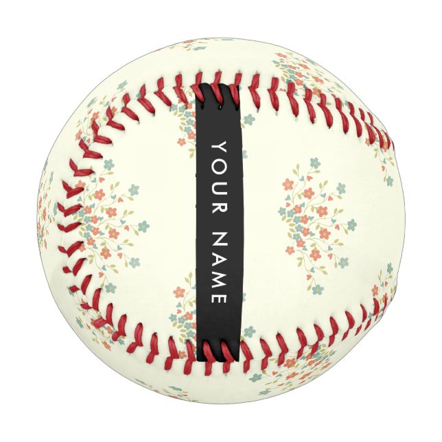 Blau und Rot, Schwarz, Ihr Name Baseball (Vorderseite Links)
