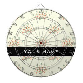 Blau und Rot, Schwarz, Ihr Name Dartscheibe