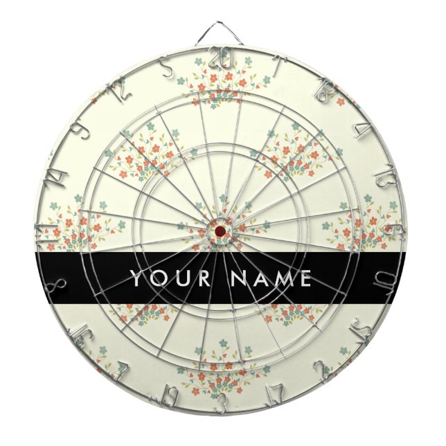 Blau und Rot, Schwarz, Ihr Name Dartscheibe (vorne)