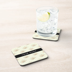 Blau und Rot, Schwarz, Ihr Name Getränkeuntersetzer