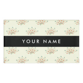 Blau und Rot, Schwarz, Ihr Name Namenschild