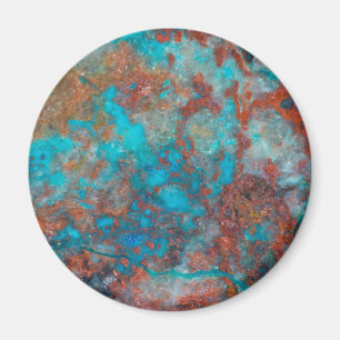 Blau und Roter Shattuckit Magnet