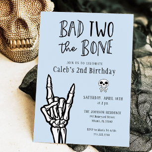 Blau und Schwarz Bad Two: Das zweitgrößte Party de Einladung