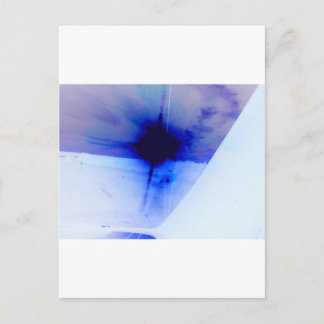 Blau- und Schwarz-Farbfleck Postkarte