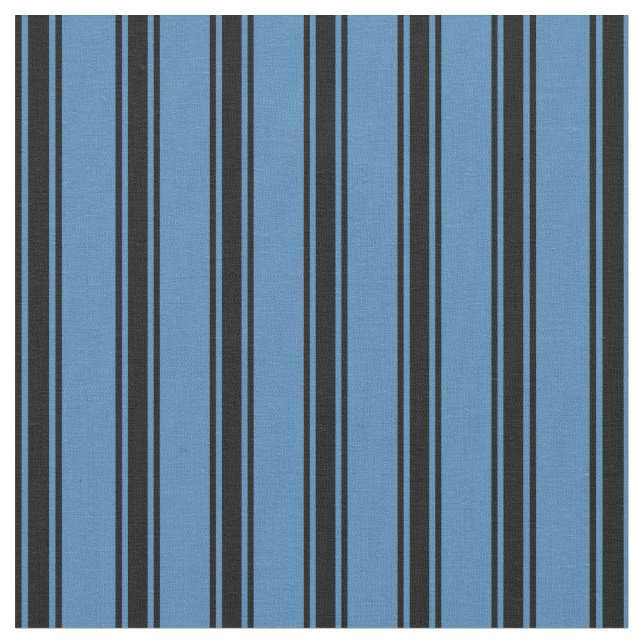 Blau und Schwarz Streifen/Muster mit Linse Stoff (Nahaufnahme)