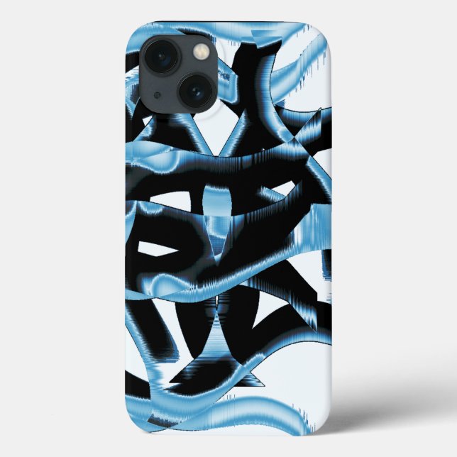 Blau- und schwarze Schrotte oder Klebeband zerstör Case-Mate iPhone Hülle (Rückseite)