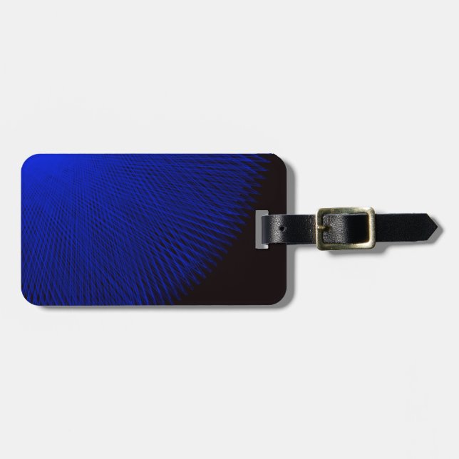 Blau und Schwarzes Gepäckanhänger (Vorderseite horizontal)