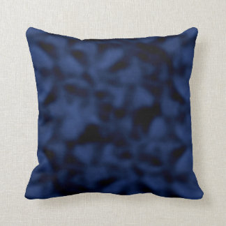 Blau und Schwarzes gesprenkelt Kissen