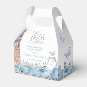 Blau und Silber einmal auf einmal Prinzessin Geschenkschachtel