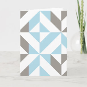 Blau und Silber Geometric ZigZag