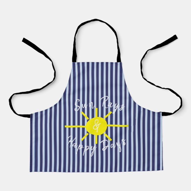 Blau und sonnig schürze (Vorderseite)